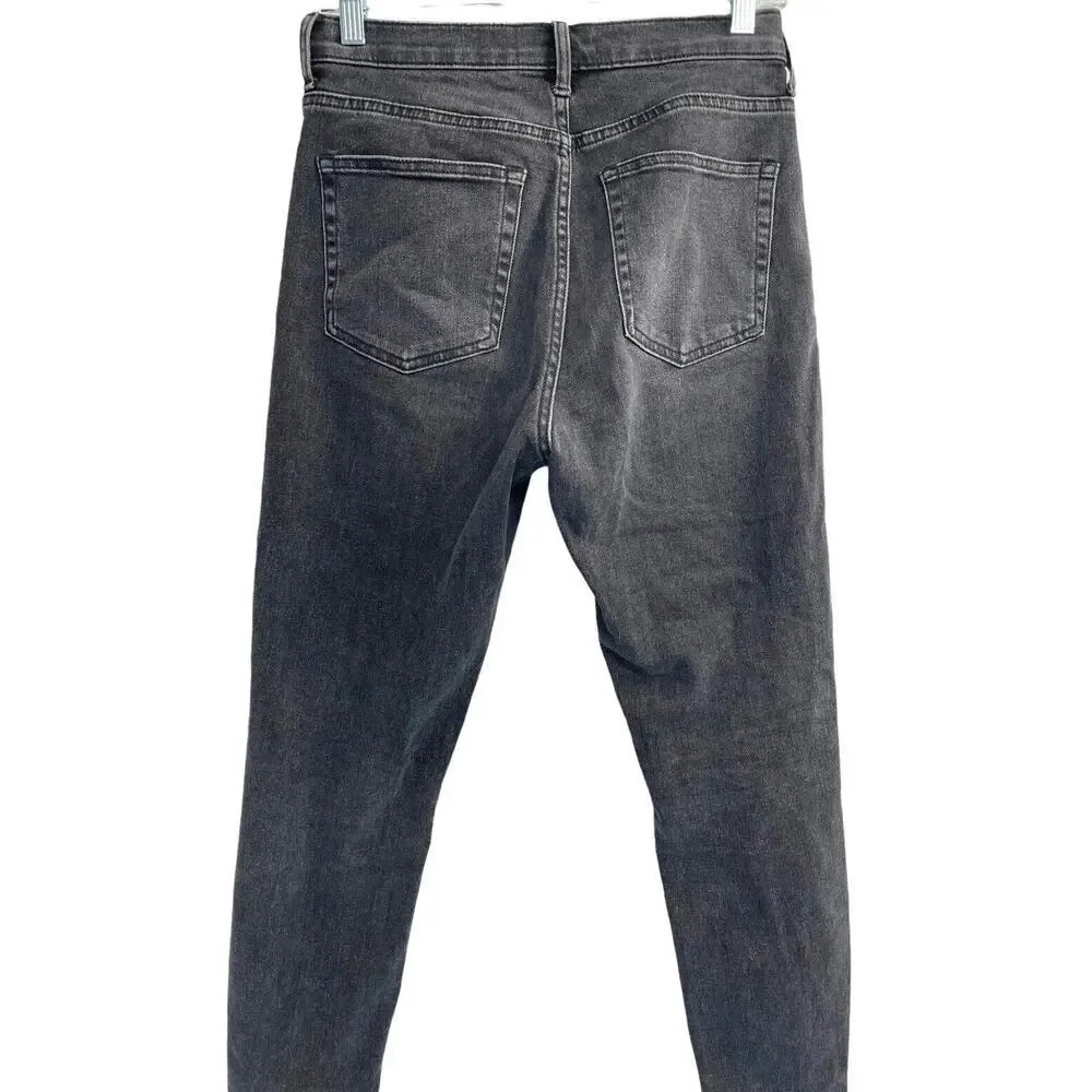 Everlane Womens Size 28 Jeans Gray High-Rise Skinny Denim Ankle - Picture 12 of 12
